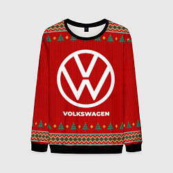 Свитшот мужской Volkswagen new year, цвет: 3D-черный