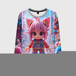 Свитшот мужской Роблокс хорошенький человечек, цвет: 3D-меланж