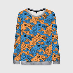 Свитшот мужской Графическая фантазия, цвет: 3D-меланж