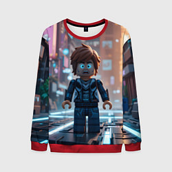 Мужской свитшот Roblox испуганный человечек