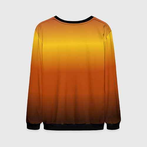 Мужской свитшот Лев на закате на горе / 3D-Черный – фото 2