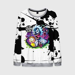 Свитшот мужской Venom-Rick and Morty - blots, цвет: 3D-меланж
