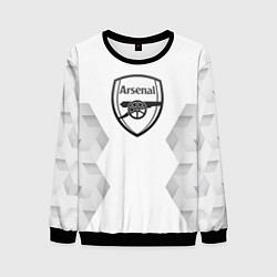 Свитшот мужской Arsenal white poly, цвет: 3D-черный