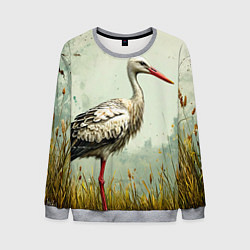 Свитшот мужской Аист, цвет: 3D-меланж