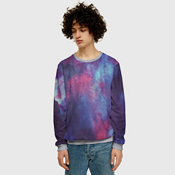 Свитшот мужской Тай-дай космос, цвет: 3D-меланж — фото 2