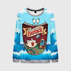 Свитшот мужской The marvelous misadventures of Flapjack, цвет: 3D-меланж
