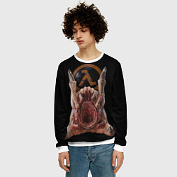Свитшот мужской Half life - headcrab, цвет: 3D-белый — фото 2