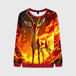 Мужской свитшот Газель в огне