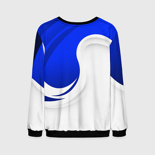 Мужской свитшот Exeed - синий и белый / 3D-Черный – фото 2