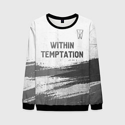 Свитшот мужской Within Temptation - white gradient посередине, цвет: 3D-черный