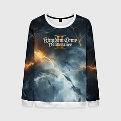 Свитшот мужской Kingdom Come Deliverance 2 молнии, цвет: 3D-белый