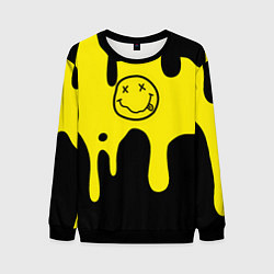 Мужской свитшот Нирвана потёки краски