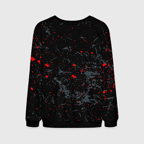 Мужской свитшот Слипкнот брызги гранж / 3D-Черный – фото 2
