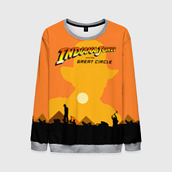 Свитшот мужской Indiana Jones and the Great Circle, цвет: 3D-меланж