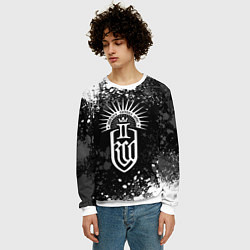 Свитшот мужской Kingdom come 2 - белые брызги, цвет: 3D-белый — фото 2