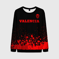 Свитшот мужской Valencia - red gradient посередине, цвет: 3D-черный