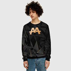 Свитшот мужской Asking Alexandria golden poly, цвет: 3D-черный — фото 2