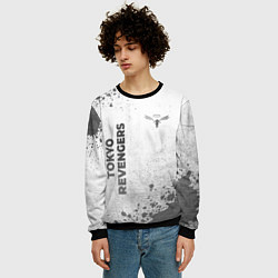 Свитшот мужской Tokyo Revengers - white gradient вертикально, цвет: 3D-черный — фото 2