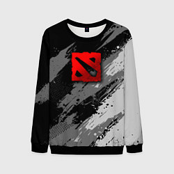 Свитшот мужской Dota 2 - монохромный серый, цвет: 3D-черный