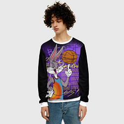 Свитшот мужской Багз Банни - Looney Tunes, цвет: 3D-белый — фото 2