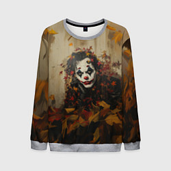 Свитшот мужской Джокер - депрессивная осень, цвет: 3D-меланж