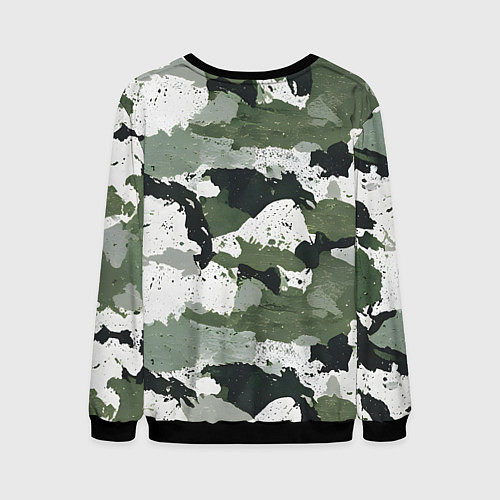 Мужской свитшот Камуфляж лучшего мужа / 3D-Черный – фото 2