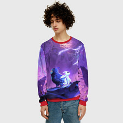 Свитшот мужской Ori and the Will of the Wisps, цвет: 3D-красный — фото 2