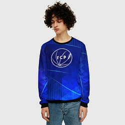 Свитшот мужской Porto blue poly, цвет: 3D-черный — фото 2