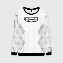 Свитшот мужской Geely white poly, цвет: 3D-черный