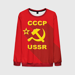 Свитшот мужской СССР серп и молот, цвет: 3D-красный