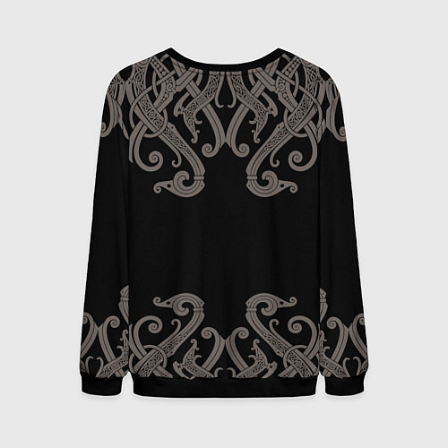 Мужской свитшот Боевая Русь русский богатырь / 3D-Черный – фото 2