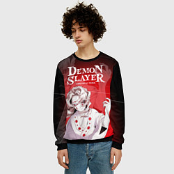 Свитшот мужской Гора Натагумо - демон паук, цвет: 3D-черный — фото 2