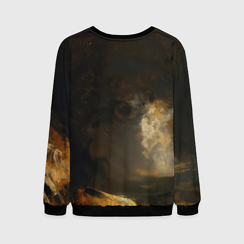 Мужской свитшот Spider man poster / 3D-Черный – фото 2