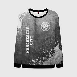 Свитшот мужской Manchester City - grey gradient вертикально, цвет: 3D-черный