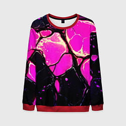 Свитшот мужской Розовые пятна в текстуре, цвет: 3D-красный