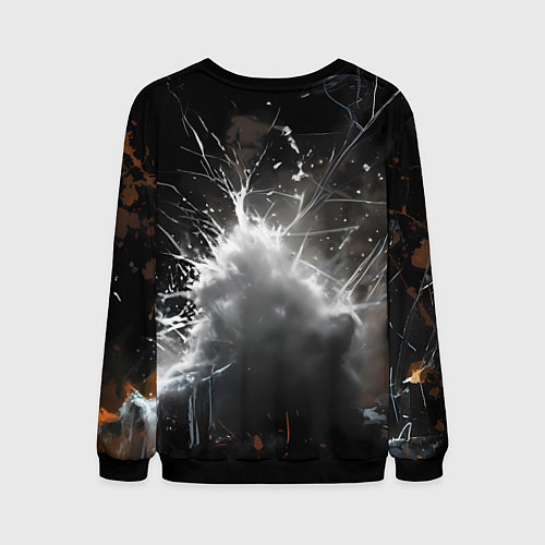 Мужской свитшот Человек-паук в черном костюме / 3D-Черный – фото 2