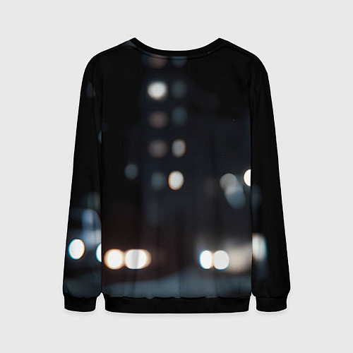 Мужской свитшот Спайдер-мен в мото костюме / 3D-Черный – фото 2