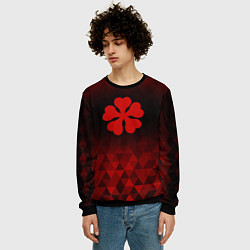 Свитшот мужской Black Clover red poly, цвет: 3D-черный — фото 2