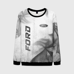 Свитшот мужской Ford - white gradient вертикально, цвет: 3D-черный