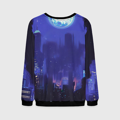 Мужской свитшот Бэтмен в стойке победителя / 3D-Черный – фото 2