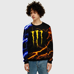 Свитшот мужской Monster energy storm, цвет: 3D-черный — фото 2