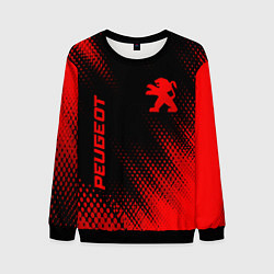 Мужской свитшот Peugeot - red gradient вертикально