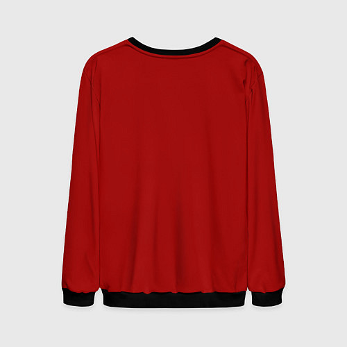 Мужской свитшот Герб города Самара с козой / 3D-Черный – фото 2