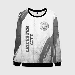 Свитшот мужской Leicester City - white gradient вертикально, цвет: 3D-черный