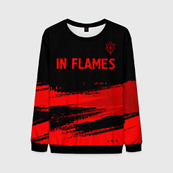 Мужской свитшот In Flames - red gradient посередине