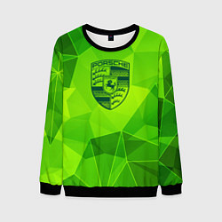 Свитшот мужской Porsche green poly, цвет: 3D-черный