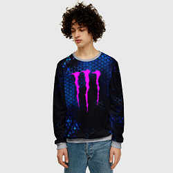 Свитшот мужской Monster energy броня, цвет: 3D-меланж — фото 2