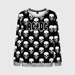Мужской свитшот AC DC rock skull