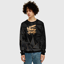 Свитшот мужской Tokyo Ghoul golden poly, цвет: 3D-черный — фото 2