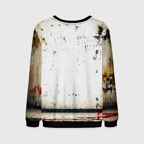 Мужской свитшот Реслер на белом / 3D-Черный – фото 2